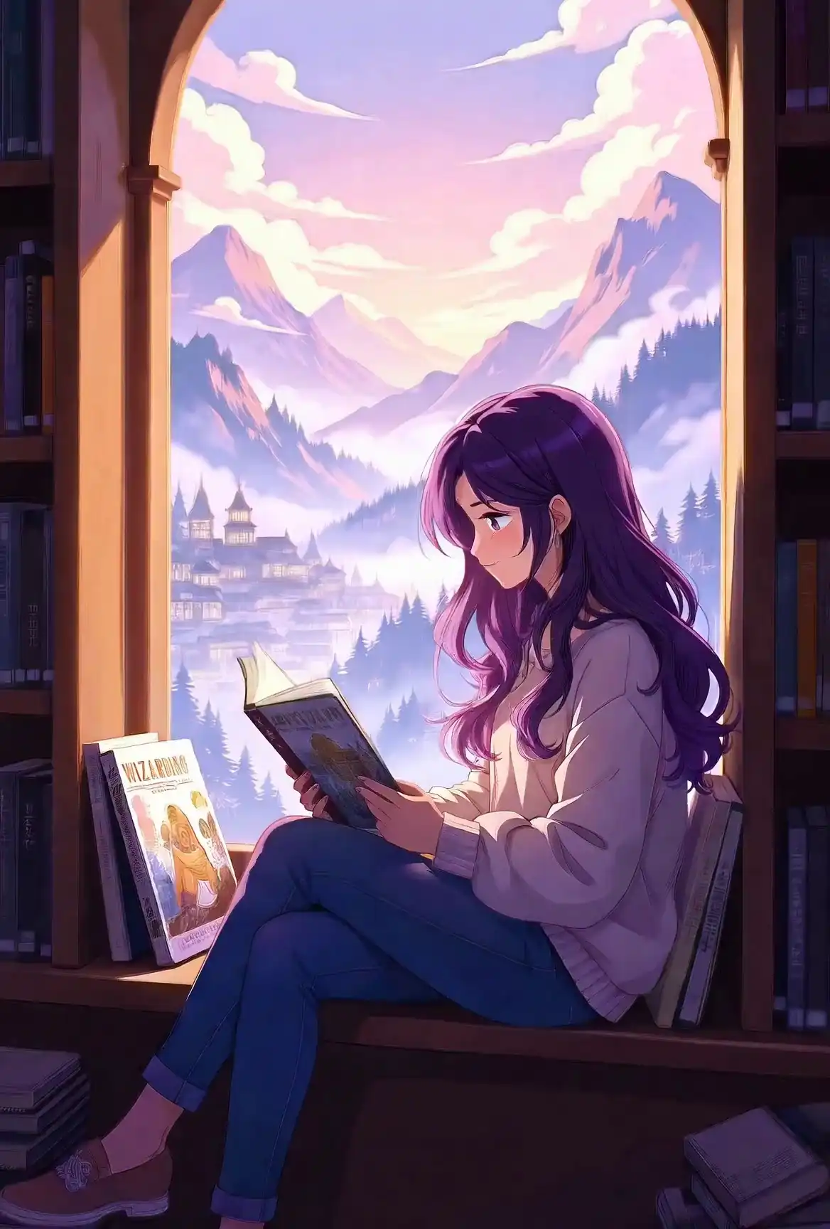 Grok Imagine Video 1.5 The girl reading comics AI video