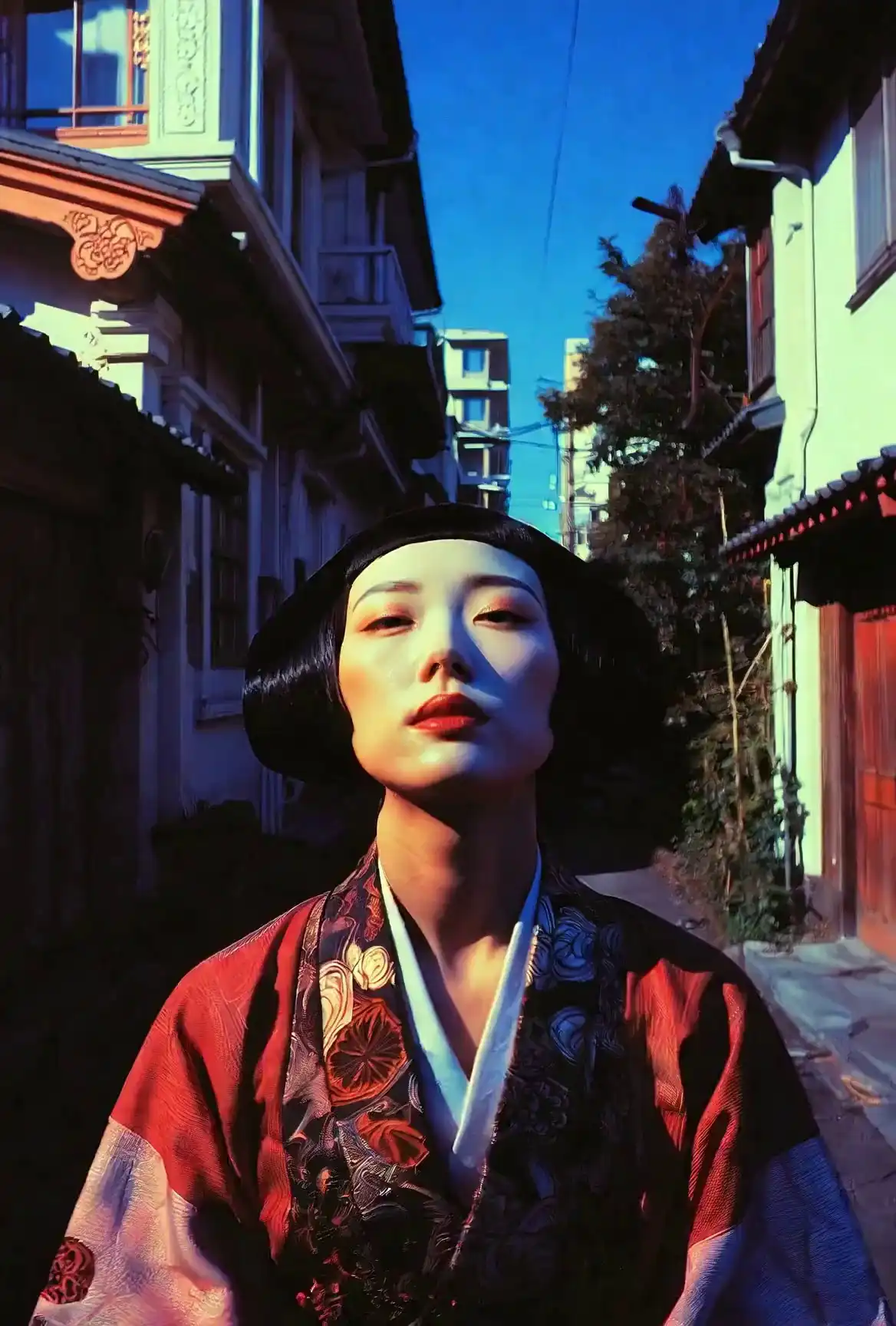 Grok Imagine Video 1.5 A woman in a kimono is performing a dance AI video