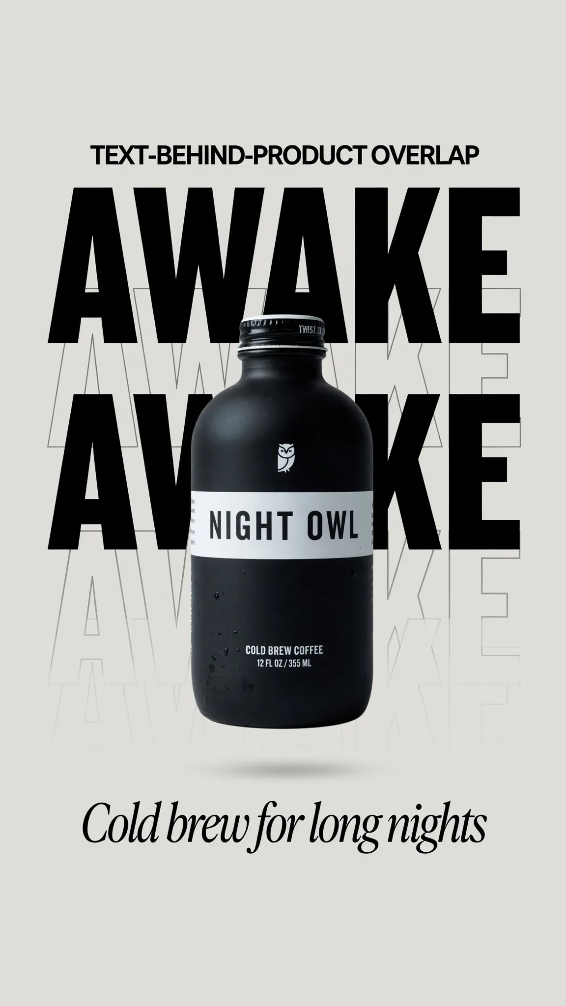 Editorial product poster with art-directed typography created in Grok Imagine Image 2.0