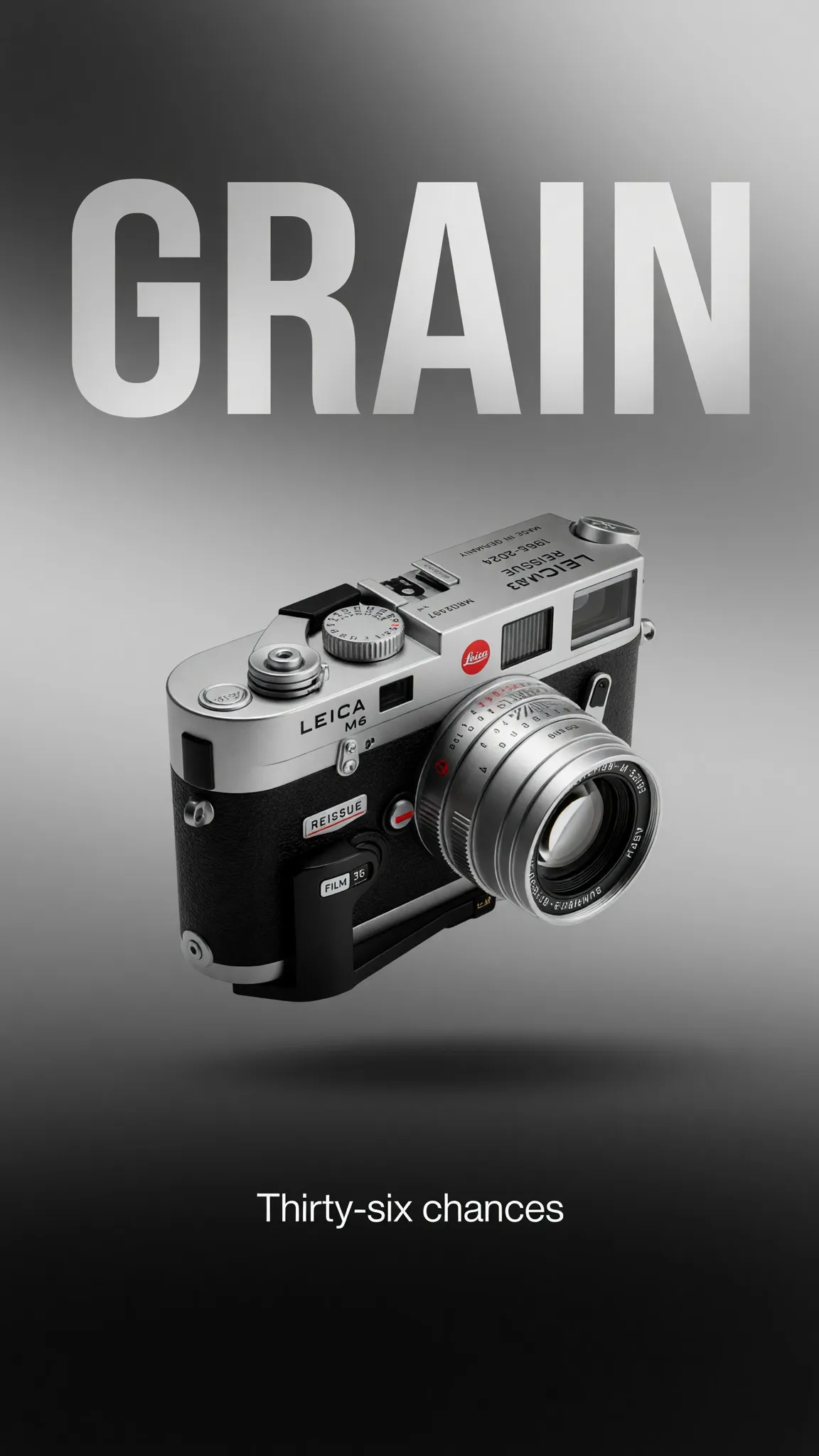 Typographic advertising poster developed from a product photo in Grok Imagine Image 2.0